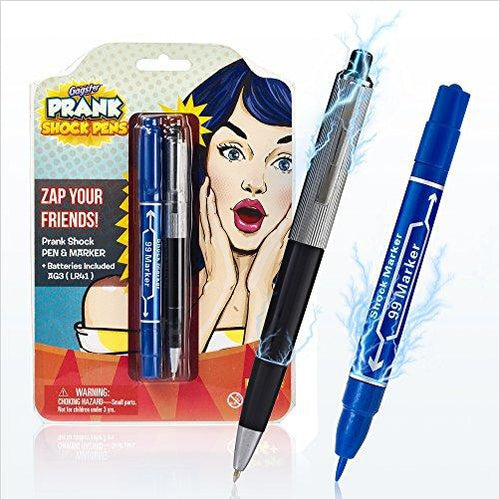 Shock Pen & Marker Prank Set - Gifteee Unique & Unusual gifts, Cool gift ideas