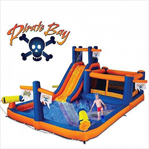 Pirate Bay Inflatable Combo Water Park and Bounce - Gifteee. Find cool & unique gifts for men, women and kids