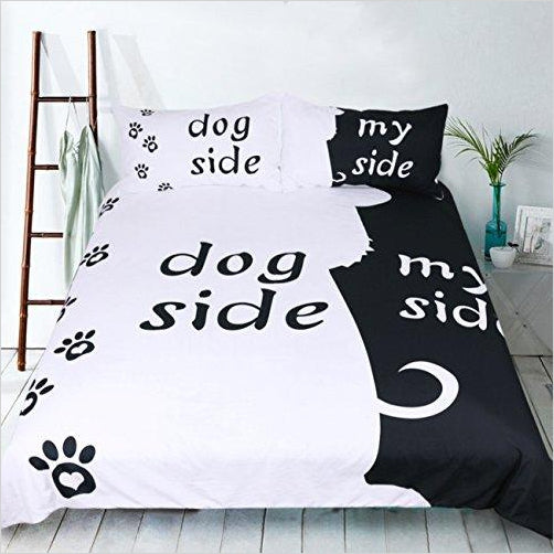 Dog side shop of bed