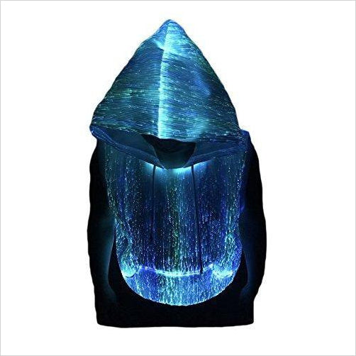 Fiber Optic Sleeveless Hoodie - Gifteee Unique & Unusual gifts, Cool gift ideas