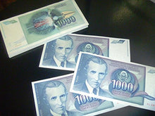 Load image into Gallery viewer, Nikola Tesla 1000 dinars banknote UNC year 1991 Yugoslavia - Gifteee Unique &amp; Unusual gifts, Cool gift ideas
