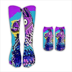 Fortnite Pattern Long Socks - Gifteee. Find cool & unique gifts for men, women and kids