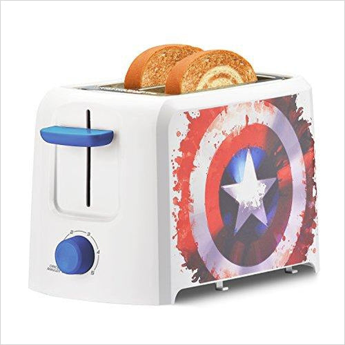 Marvel Captain America Shield 2-Slice Toaster - Gifteee. Find cool & unique gifts for men, women and kids