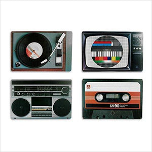 Placemat set nostalgia hifi equipment Retro Style - Gifteee. Find cool & unique gifts for men, women and kids
