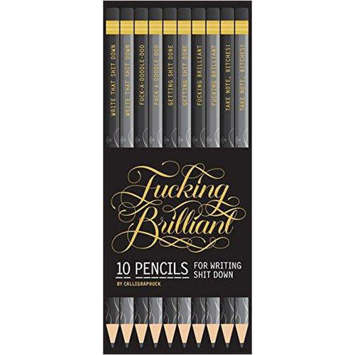 F#$king Brilliant Pencils - Gifteee Unique & Unusual gifts, Cool gift ideas