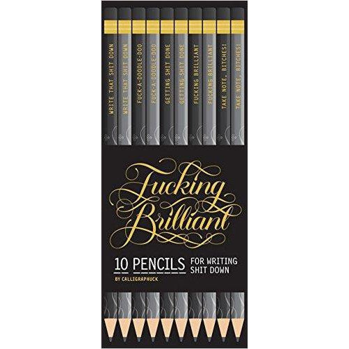 F#$king Brilliant Pencils - Gifteee. Find cool & unique gifts for men, women and kids