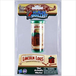 Worlds Smallest Lincoln Logs - Gifteee. Find cool & unique gifts for men, women and kids