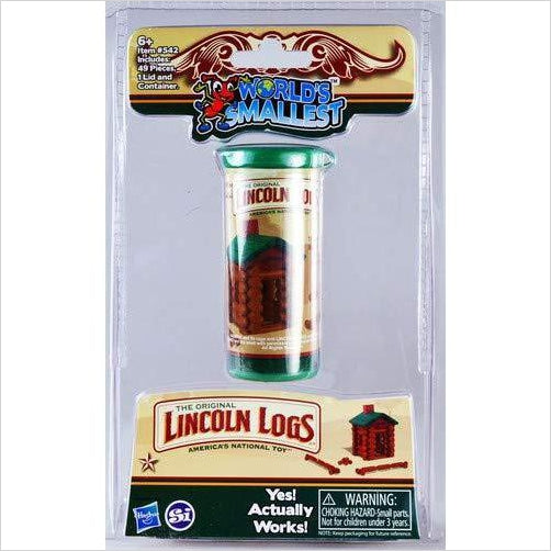 Worlds Smallest Lincoln Logs - Gifteee Unique & Unusual gifts, Cool gift ideas