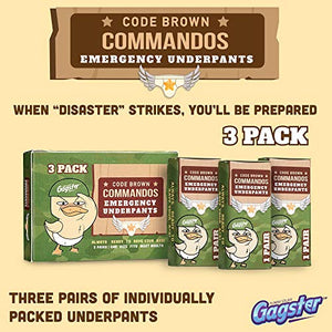 Code Brown Commandos Emergency Underpants - A Funny Gag Gift