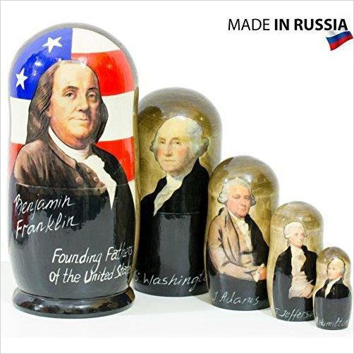 Founding Fathers of the United States - Nesting Doll - Gifteee Unique & Unusual gifts, Cool gift ideas