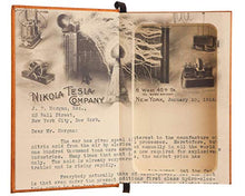 Load image into Gallery viewer, Nikola Tesla Handmade Book Safe - Leather-bound
