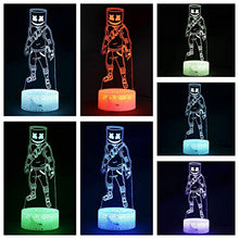 Load image into Gallery viewer, Fortnite Battle Royale 3D Illusion Night Light - Marshmello - Gifteee. Find cool &amp; unique gifts for men, women and kids

