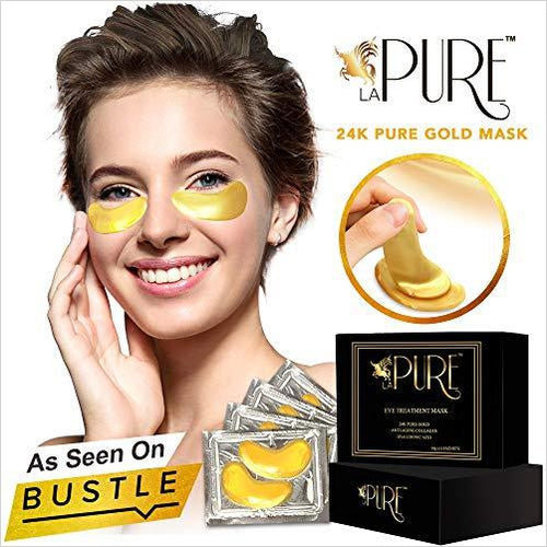 24K Gold Eye Treatment Mask - Gifteee Unique & Unusual gifts, Cool gift ideas