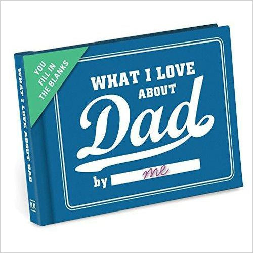 What I Love About Dad Fill in The Love Journal - Gifteee Unique & Unusual gifts, Cool gift ideas