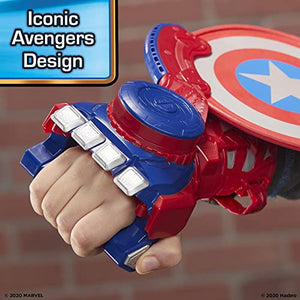 Nerf Power Moves Marvel Avengers Captain America Shield Sling Disc-Launching Toy