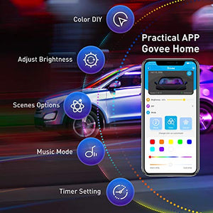 Rgbic Interior Car Led Lights, App Control, Music Mode