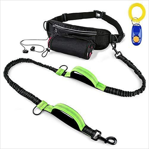 Reflective Hands Free Dog Running Leashe - Gifteee. Find cool & unique gifts for men, women and kids