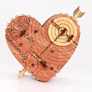 A Mechanical Treasure Chest - Heart 3D Puzzle