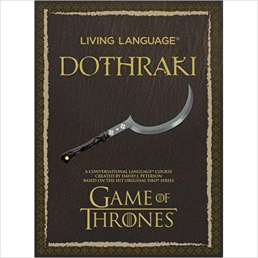 Living Language Dothraki: A Conversational Language Course - Game of Thrones - Gifteee Unique & Unusual gifts, Cool gift ideas