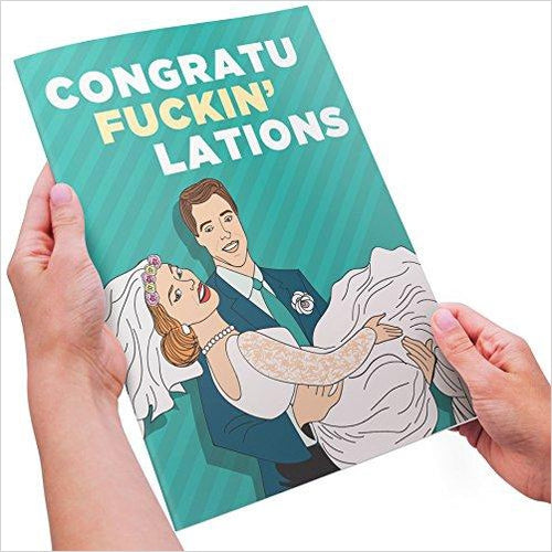 CongratuFuckinLations, Shit Just Got Real (Just Married) - Gifteee Unique & Unusual gifts, Cool gift ideas