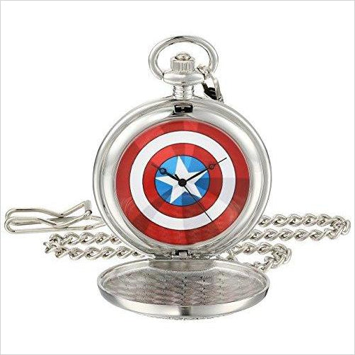 Captain America Analog-Quartz Pocket Watch - Gifteee. Find cool & unique gifts for men, women and kids