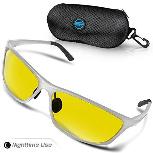 Night Vision Polarized Glasses for Driving Fishing Shooting with Anti-Glare - Gifteee Unique & Unusual gifts, Cool gift ideas