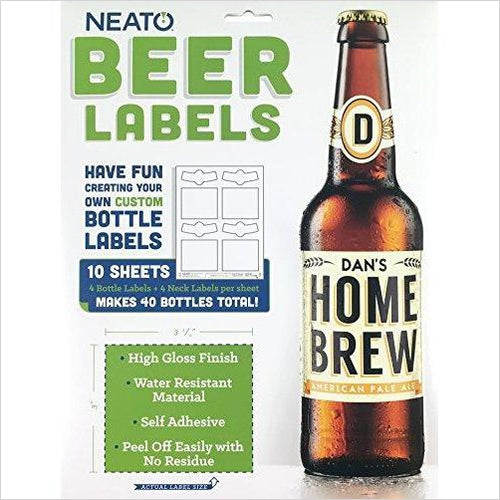 Blank Beer Bottle Labels - Gifteee Unique & Unusual gifts, Cool gift ideas