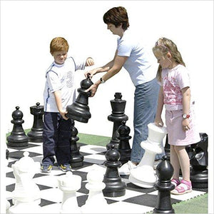 Giant Chess Set with Game Board - Gifteee. Find cool & unique gifts for men, women and kids