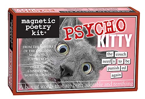 Psycho Kitty Magnetic Word Kit - Gifteee Unique & Unusual gifts, Cool gift ideas