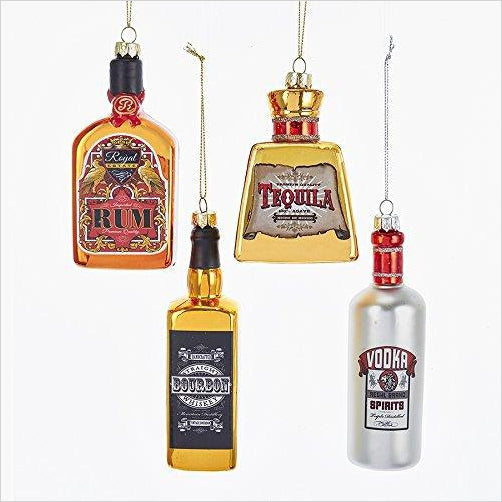 Kurt Adler Glass Bottle of Alcohol Ornament - Gifteee. Find cool & unique gifts for men, women and kids