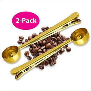 Coffee Scoop Clip - 2 PACK - Gifteee Unique & Unusual gifts, Cool gift ideas