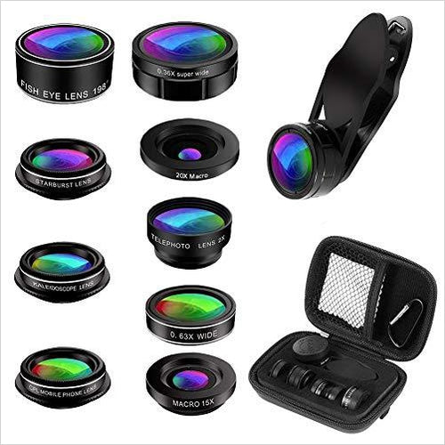 Phone Camera Lens Kit - Gifteee Unique & Unusual gifts, Cool gift ideas