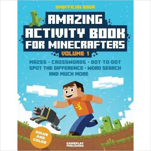 Amazing Activity Book For Minecrafters - Gifteee. Find cool & unique gifts for men, women and kids