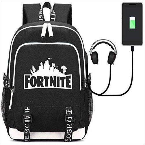 Fortnite Backpack with USB Charging Port - Gifteee. Find cool & unique gifts for men, women and kids