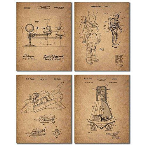 Space Patent Prints - Gifteee Unique & Unusual gifts, Cool gift ideas