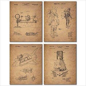 Space Patent Prints - Gifteee. Find cool & unique gifts for men, women and kids