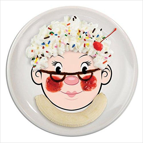 MRS. FOOD FACE Dinner Plate - Gifteee Unique & Unusual gifts, Cool gift ideas