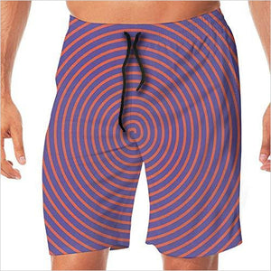 Men Shorts Psychedelic Hypnotic Spiral Pattern - Gifteee. Find cool & unique gifts for men, women and kids