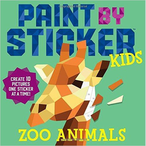 Paint by Sticker Kids: Zoo Animals - Gifteee Unique & Unusual gifts, Cool gift ideas