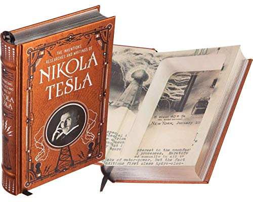 Nikola Tesla Handmade Book Safe - Leather-bound - Gifteee Unique & Unusual gifts, Cool gift ideas