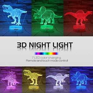 Colors Changing 3D Dinosaur Night Light