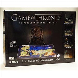 Game of Thrones 4D Puzzle of Westeros & Essos - Gifteee. Find cool & unique gifts for men, women and kids
