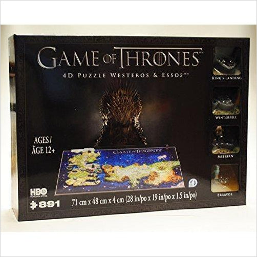 Game of Thrones 4D Puzzle of Westeros & Essos - Gifteee Unique & Unusual gifts, Cool gift ideas