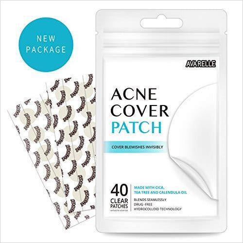 Acne Absorbing Cover Patch (Hydrocolloid, Tea Tree, Calendula Oil, CICA) - Gifteee Unique & Unusual gifts, Cool gift ideas