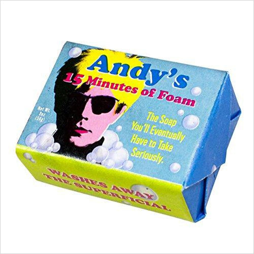 Andy Warhol's 15 Minutes of Foam Bath Soap - Gifteee. Find cool & unique gifts for men, women and kids
