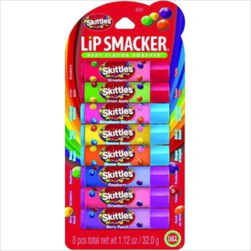 Lip Smacker Skittles Party Pack, 8 count - Gifteee Unique & Unusual gifts, Cool gift ideas