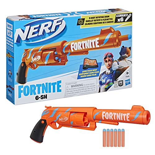 NERF Fortnite 6-SH Dart Blaster - Gifteee - Unique Gifts | Cool Gift Ideas for Kids, Men and Women