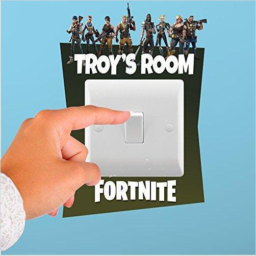 Fortnite Personalised Light Switch - Gifteee Unique & Unusual gifts, Cool gift ideas