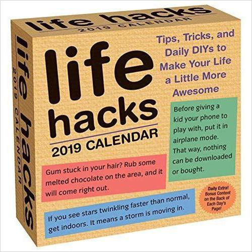 Life Hacks 2019 Day-to-Day Calendar - Gifteee. Find cool & unique gifts for men, women and kids