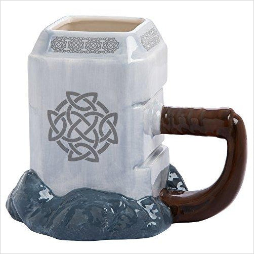 Thor Mjolnir Ceramic Sculpted Mug - Gifteee. Find cool & unique gifts for men, women and kids